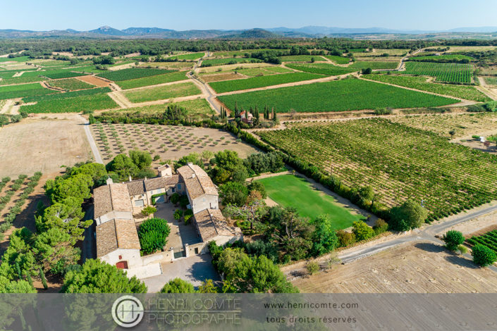 Domaine viticole dans l'Hérault drone