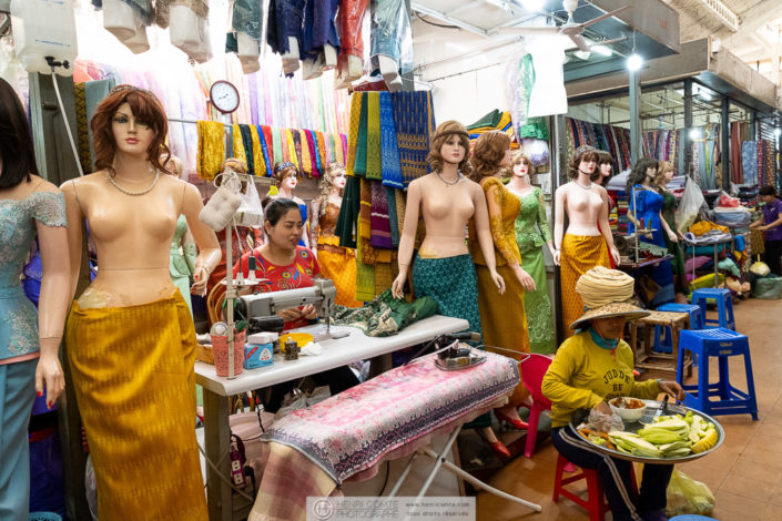 Cambodge - Battambang - Le marché central