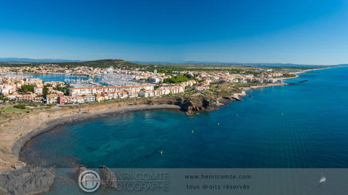 Côte rocheuse du Cap d'Agde drone