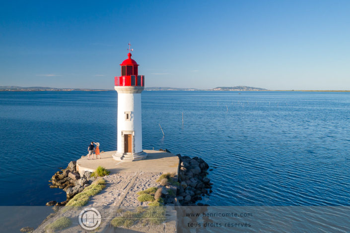 phare onglous drone etang de thau